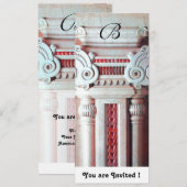 KLASSE NIEUWE KUNST ZUIDPIJLER DECORATIE Rood Witt Kaart (Voorkant / Achterkant)