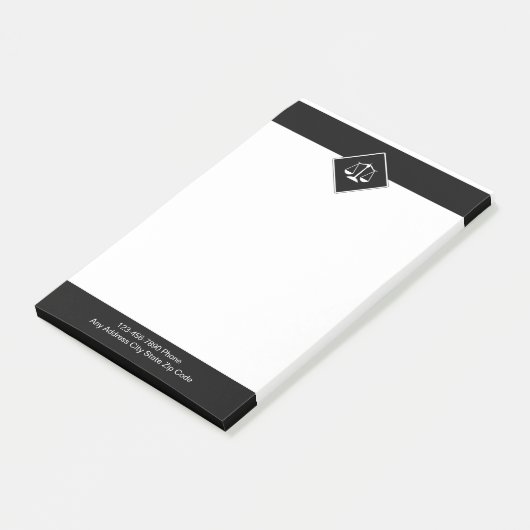 Klasse notitieblokken met thema advocaat post-it® notes (Schuin)