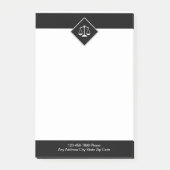 Klasse notitieblokken met thema advocaat post-it® notes (Voorkant)