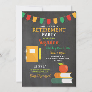 Klasse ontslagen Pensioen Party Teacher Kaart