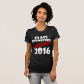 Klasse ontslagen senior 2016 t-shirt (Voorkant volledig)