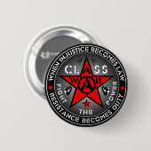 KLASSE OORLOG - Vecht de macht Ronde Button 5,7 Cm (Voorkant /achterkant)