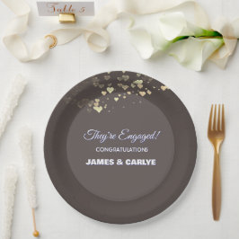 Klasse, op maat gemaakte verloving felicitaties papieren bordje