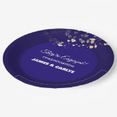 Klasse, op maat gemaakte verloving felicitaties papieren bordje (Gekanteld)