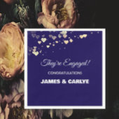 Klasse, op maat gemaakte verloving felicitaties  servet