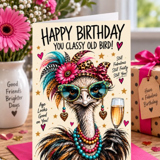 Klasse Oude Vogel Kaart