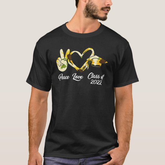 klasse Peace Love van 2022 1 T-shirt (Voorkant)