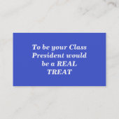 Klasse President Visitekaartjes (Achterkant)