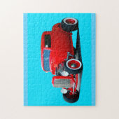 Klasse Red Hot-Rod-auto Legpuzzel (Verticaal)
