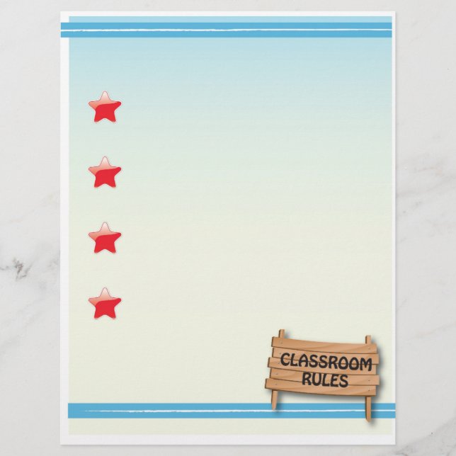 Klasse Regels Briefpapier (Voorkant)