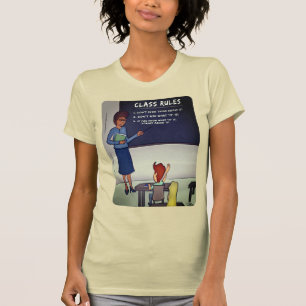 Klasse Regels Vrouwen Beige T-shirt