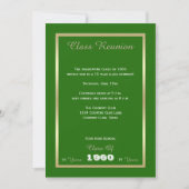 Klasse reünie elk jaar groen kaart (Voorkant)