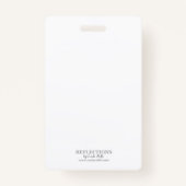 Klasse Reünie Groen en Goud Foto ID Badge (Achterkant)