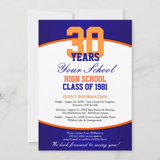  klasse reünie kaart (Voorkant)