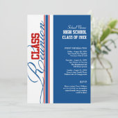  klasse reünie kaart (Staand voorkant)