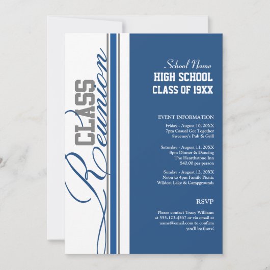  klasse reünie kaart (Voorkant)