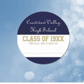 Klasse-reünie markeringsstickers! vierkante sticker