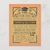 Klasse reünie ontwerp briefkaart (Voorkant)