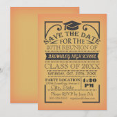 Klasse reünie ontwerp. kaart (Voorkant / Achterkant)