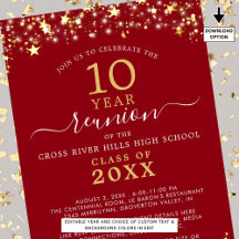 Klasse reünie rode gouden sterren lichten elk jaar