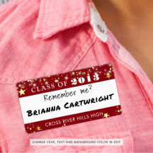 Klasse Reünie Rode Gouden Sterren Naam Tag