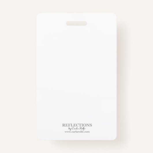 Klasse Reünie Rood en Wit Foto ID Badge (Achterkant)