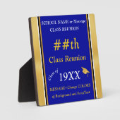 , klasse reünie teken voor tafel fotoplaat (Voorkant)