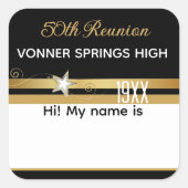 Klasse Reünie tijd! 3" Naam tag Sticker (Voorkant)