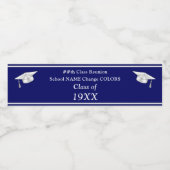 , klasse reünie waterflesetiketten waterfles etiket (Enkel label)