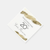 Klasse Reünie Witte en Gouden servetten (Hoek)