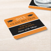 Klasse Reunion! AANPASSING VAN uw reünie-ONDERZETT Kartonnen Onderzetters (Schuin)