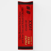 Klasse Reunion Banner met Uw Foto en Tekst (Verticaal)