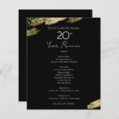 Klasse Reunion Black en Gold Event (Voorkant / Achterkant)