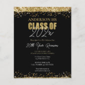 Klasse Reunion Black en Gold Glitter (Voorkant)