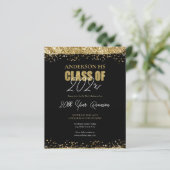 Klasse Reunion Black en Gold Glitter Events (Staand voorkant)