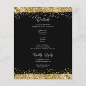 Klasse Reunion Black en Gold Glitter Events (Achterkant)