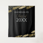 Klasse Reunion Black en Gold Wandkleed (Voorkant)