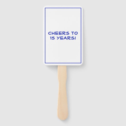 Klasse Reunion Blue White Custom Handwaaier (Achterkant)