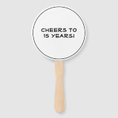 Klasse Reunion Classy Zwart Wit Custom Handwaaier (Achterkant)