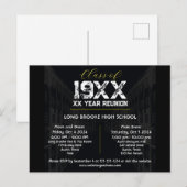 Klasse Reunion Elegant Zwart Elk jaar Briefkaart (Voorkant / Achterkant)