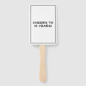 Klasse Reunion Elegant Zwart Wit Custom Handwaaier (Achterkant)