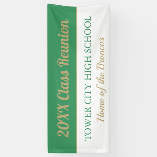 Klasse Reunion Fun. CUSTOM Reunion banner (Verticaal)