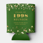 Klasse Reunion Groen Gouden Sterren Gepersonalisee Blikjeskoeler (Achterkant)