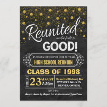 Klasse Reunion Invitation - faux-alkboard