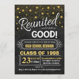 Klasse Reunion Invitation - faux-alkboard Kaart