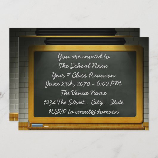 Klasse Reunion Kaart (Voorkant / Achterkant)