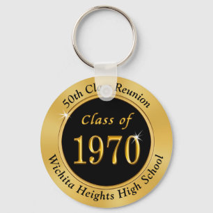  klasse reunion Key Rings Black, Gold Sleutelhanger