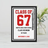 Klasse Reunion met verwisselbare kleuren Kaart (Staand voorkant)