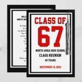 Klasse Reunion met verwisselbare kleuren Kaart (Voorkant / Achterkant)