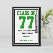 Klasse Reunion met verwisselbare kleuren Kaart (Staand voorkant)